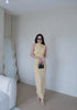 High Neck Sleeves Long Body-con Dress